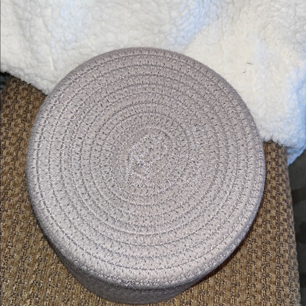 Gray Woven Storage Basket - Picture 4 of 8